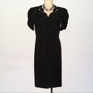 Classic Tailored Black Dress by WILLOW RIDGE!